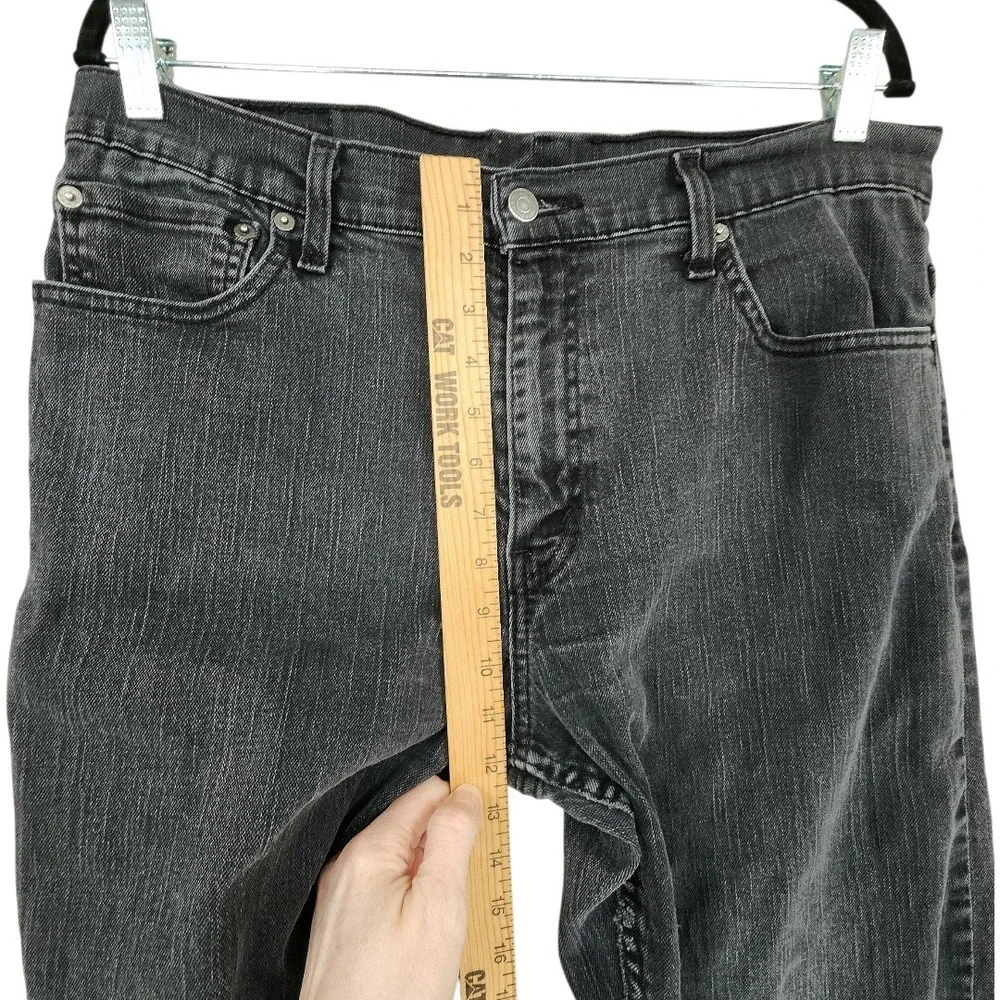 Vtg Levis 569 Loose Straight Jeans 36x36(34x34) Men Black Denim Faded Streetwear